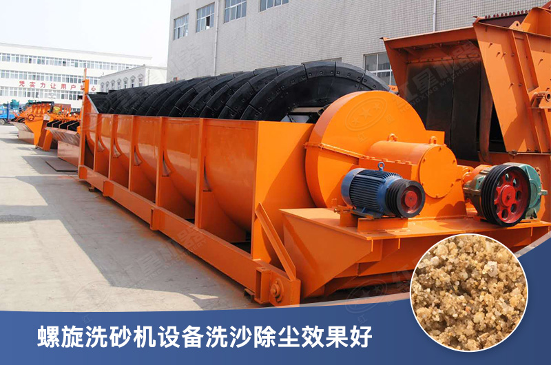 螺旋洗砂機設備每小時產量多少，型號有哪些？
